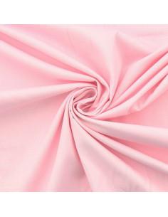 Tissu popeline de coton - Rose layette