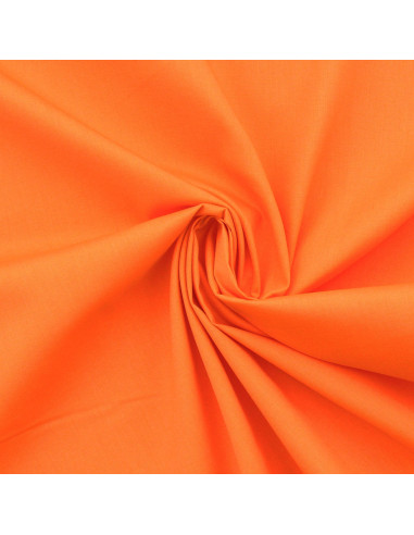 Tissu popeline de coton - Orange