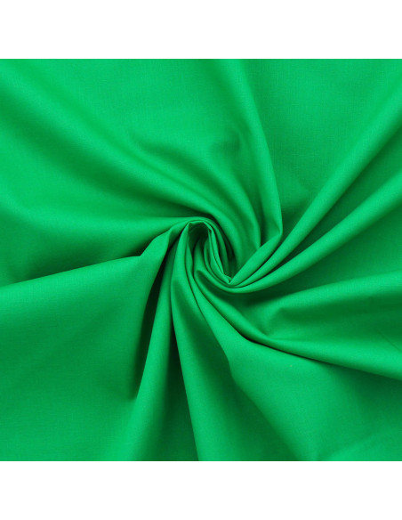 Tissu popeline de coton - Vert herbe