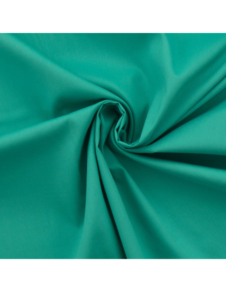 Tissu popeline de coton - Vert piscine