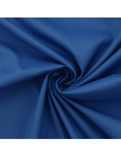 Tissu popeline de coton - Bleu de France