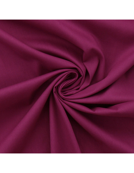 Tissu popeline de coton - Cassis