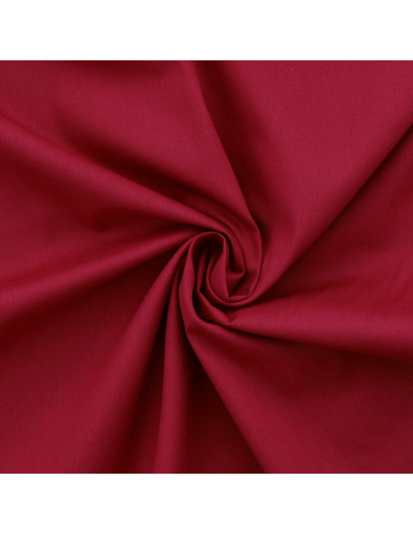 Tissu popeline de coton - Framboise