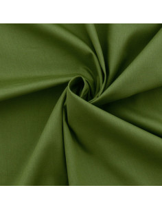 Tissu popeline de coton - Vert militaire