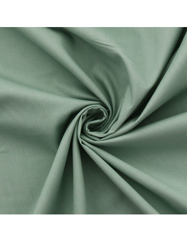 Tissu popeline de coton - Vert de gris