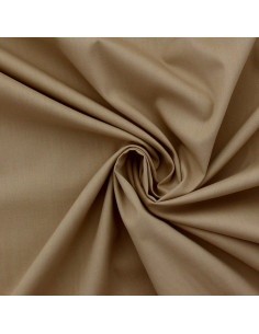 Tissu popeline de coton - Beige