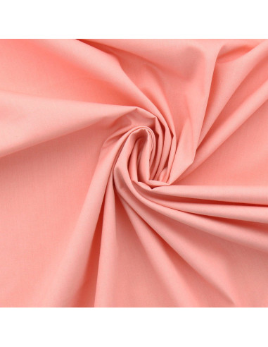 Tissu popeline de coton - Rose clair