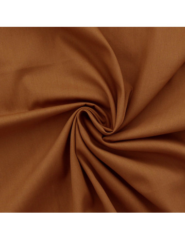Tissu popeline de coton - Noisette