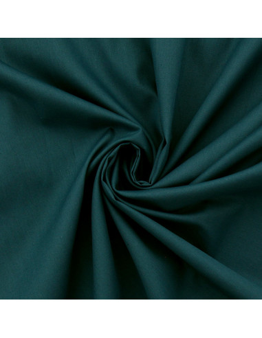Tissu popeline de coton - Bleu pétrole