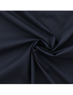 Tissu popeline de coton - Bleu marine