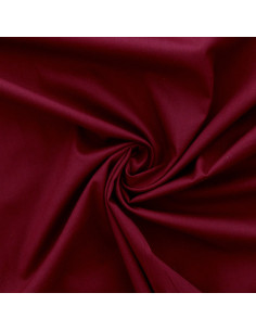Tissu popeline de coton - Bordeaux