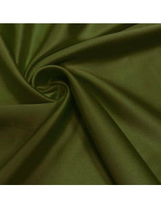 Tissu satin extensible - Vert mousse foncé