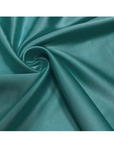 Tissu satin extensible - Emeraude