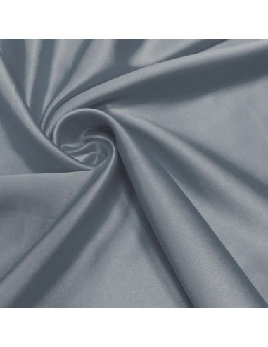 Tissu satin extensible - Gris