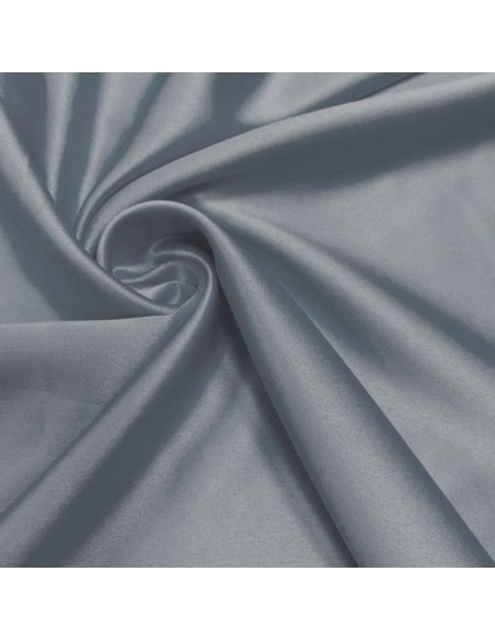 Tissu satin extensible - Gris