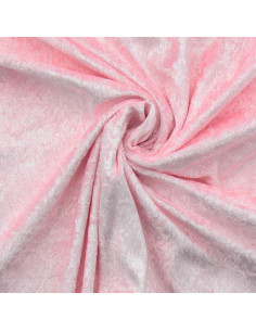 Tissus panne de velours - Rose