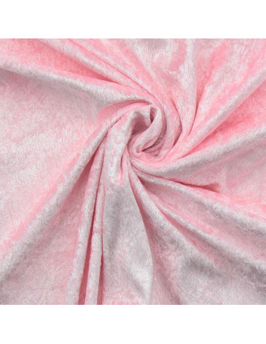 Tissus panne de velours - Rose