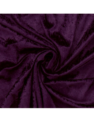 Tissus panne de velours - Violet
