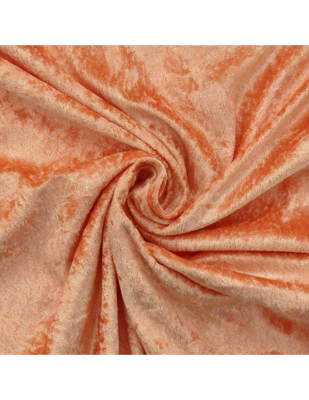Tissus panne de velours - Orange
