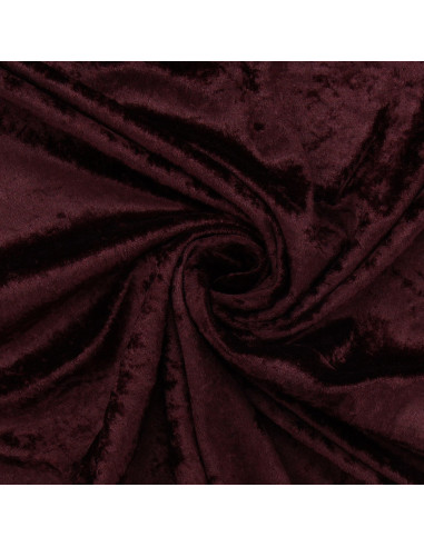 Tissus panne de velours - Marron