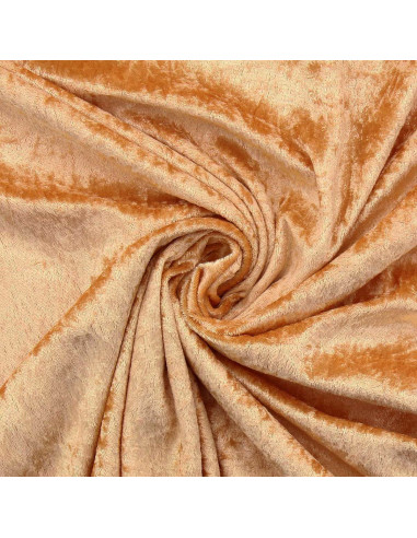 Tissus panne de velours - Ocre