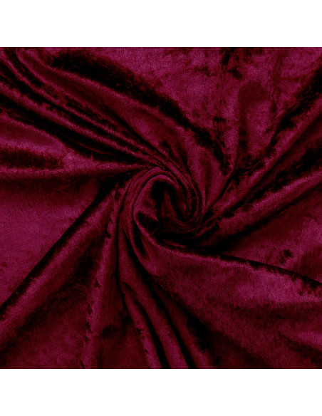 Tissus panne de velours - Bordeaux