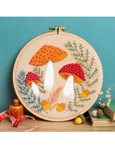 Kit feutrine avec tambour - Champignons