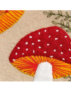 Kit feutrine avec tambour - Champignons 2