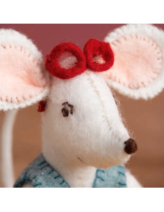 Kit feutrine - Petite souris libraire 2