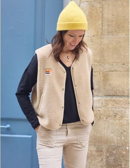 Patron de gilet sans manche Sherpa - Atelier Scämmit