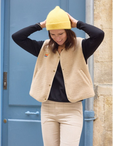 Patron de gilet sans manche Sherpa - Atelier Scämmit