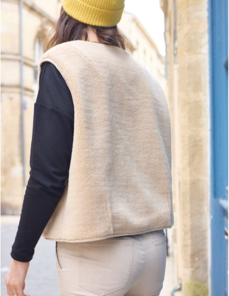 Patron de gilet sans manche Sherpa - Atelier Scämmit