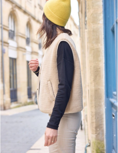 Patron de gilet sans manche Sherpa - Atelier Scämmit