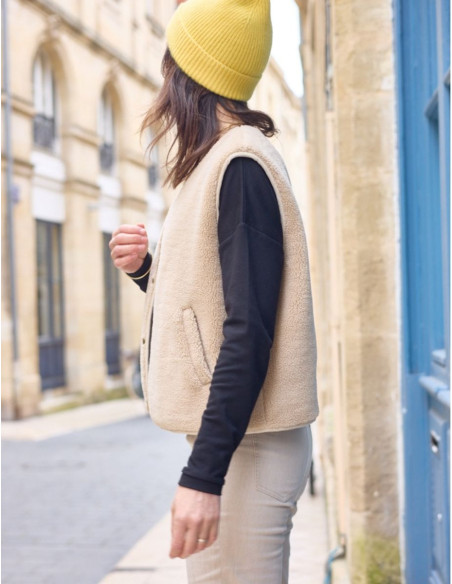 Patron de gilet sans manche Sherpa - Atelier Scämmit