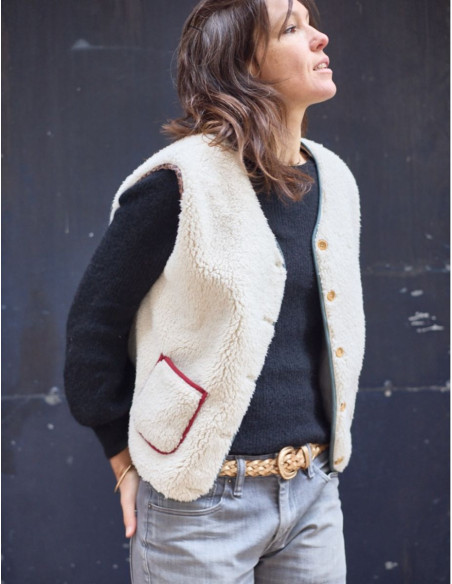 Patron de gilet sans manche Sherpa - Atelier Scämmit