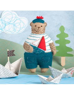 Kit feutrine - Ourson marin