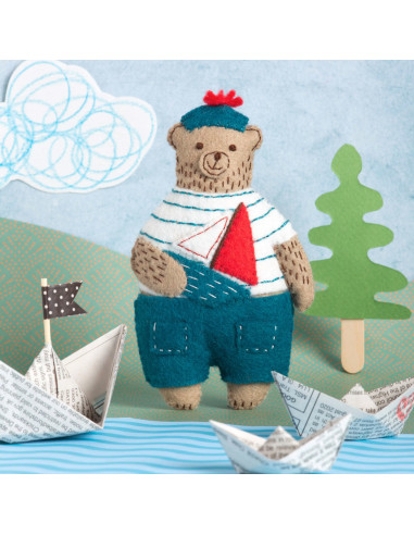Kit feutrine - Ourson marin