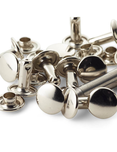 Set de 15 rivets tubulaires avec outil de perçage 4-6 mm