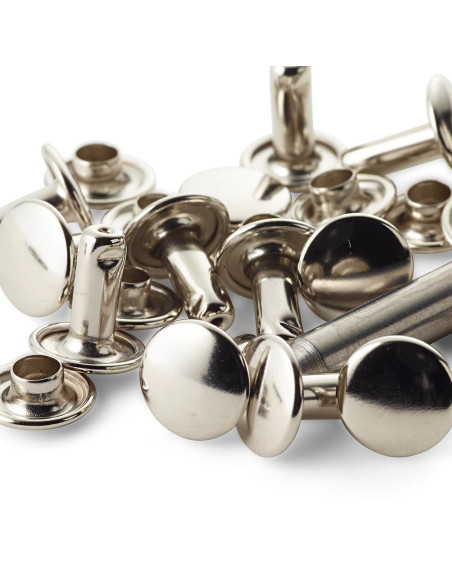 Set de 15 rivets tubulaires avec outil de perçage 4-6 mm