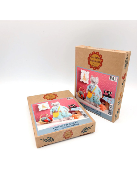 Kit feutrine - Mme Chat Tricote