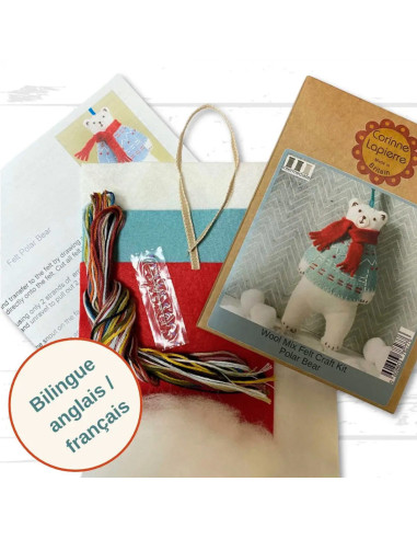 Kit feutrine - Ours polaire