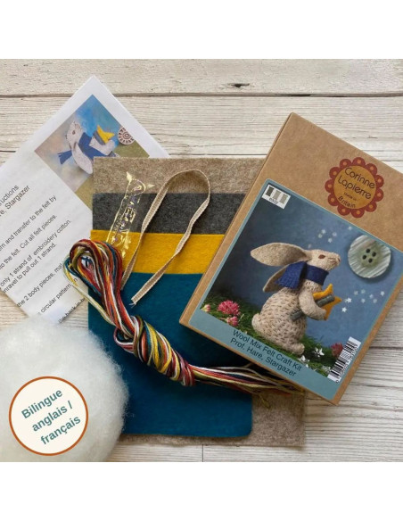 Kit feutrine - Lapin astronome