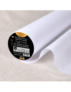 Entoilage non tissé thermocollant fin - Blanc