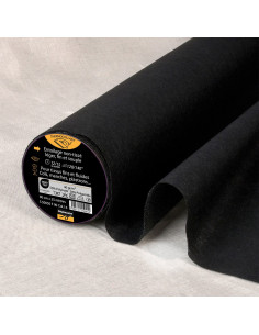 Entoilage non tissé thermocollant fin - Noir