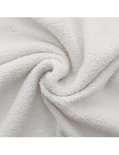 Tissu fourrure bouclette Teddy - Écru