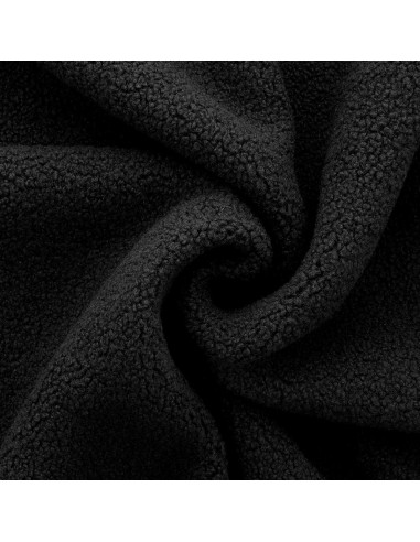 Tissu fourrure bouclette Teddy - Noir