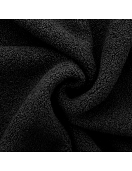 Tissu fourrure bouclette Teddy - Noir