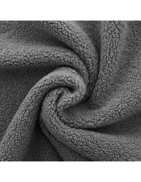 Tissu fourrure bouclette Teddy - Gris foncé