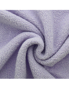 Tissu fourrure bouclette Teddy - Lavande