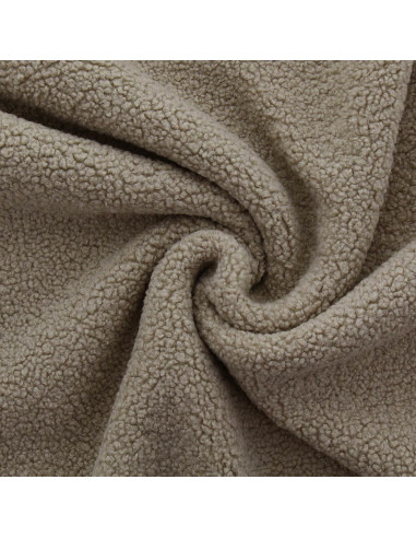 Tissu fourrure bouclette Teddy - Beige